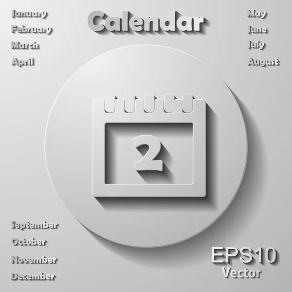 Calendario 2014 — Archivo Imágenes Vectoriales