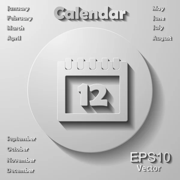 Calendario 2014 — Vector de stock