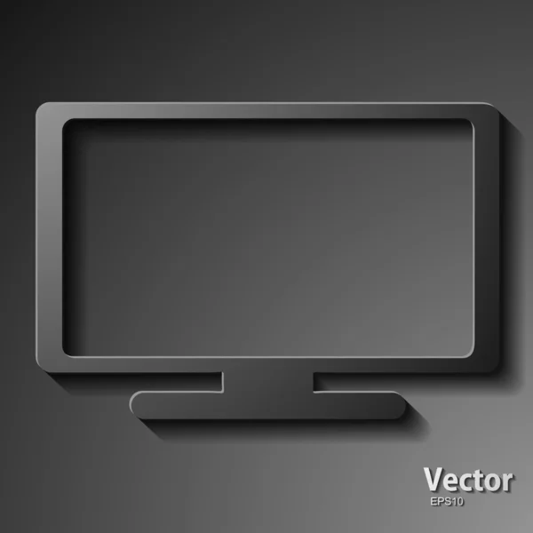 Значок плазмовий телевізор — стоковий вектор