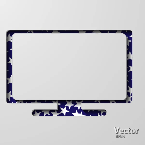 Pictogram plasma tv — Stockvector