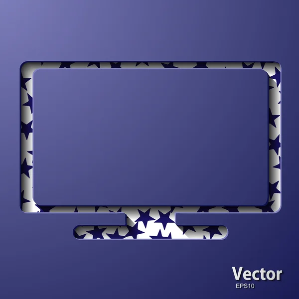 Ikonen plasma tv — Stock vektor