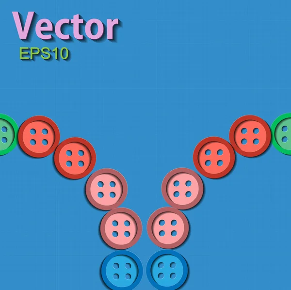 Achtergrond met knoppen — Stockvector