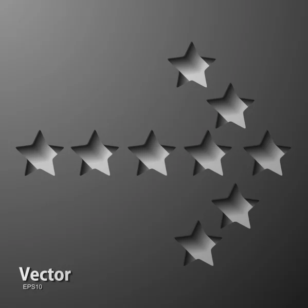 Flecha de estrellas — Vector de stock