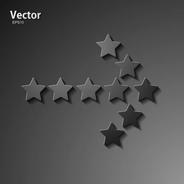 Flecha de estrellas — Vector de stock