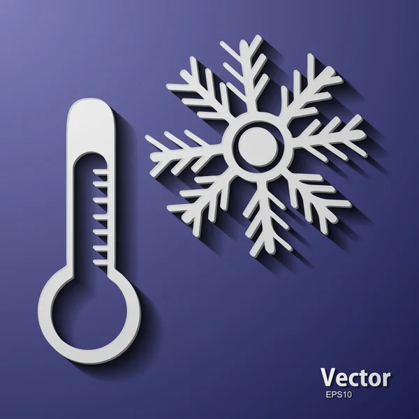 Hőmérő — Stock Vector