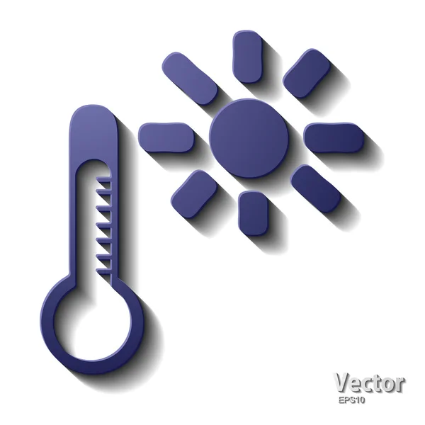 Hőmérő — Stock Vector