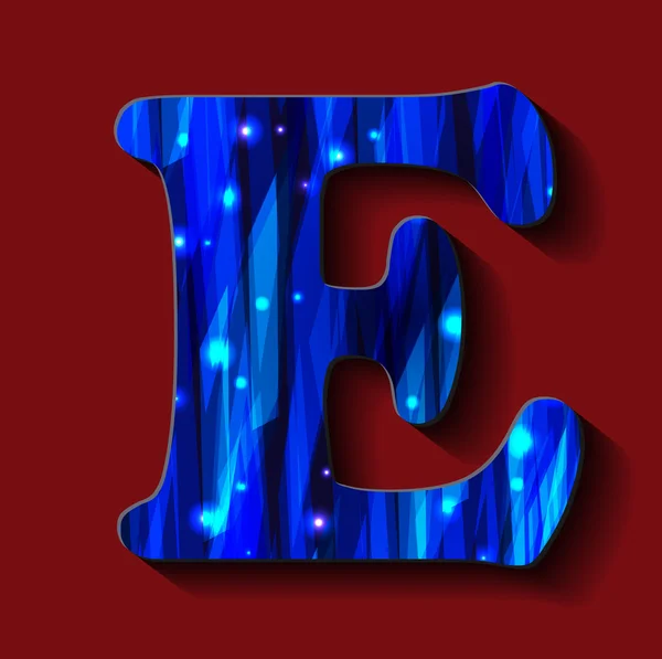 Anglické abecedy. " E " — Stockový vektor