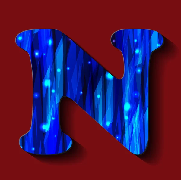 Anglické abecedy. " N " — Stockový vektor