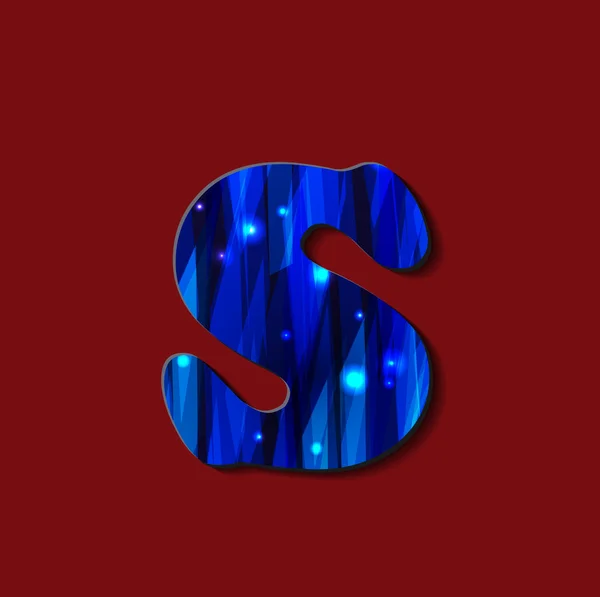 Alphabet anglais "s " — Image vectorielle
