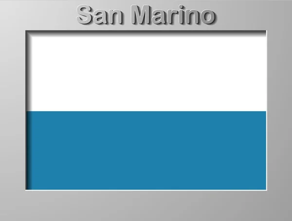 Vlag van san marino — Stockvector