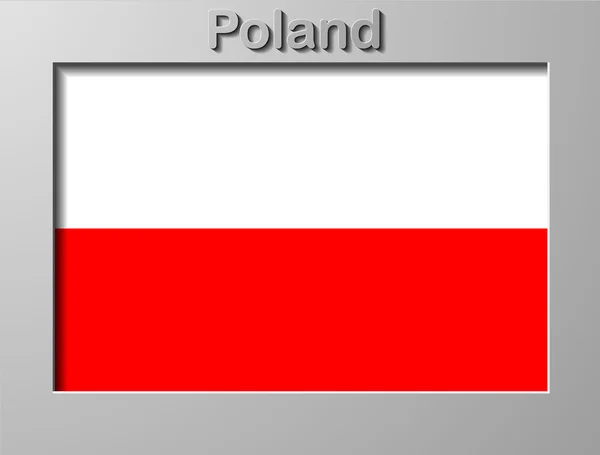 Flag of poland — Stock Vector