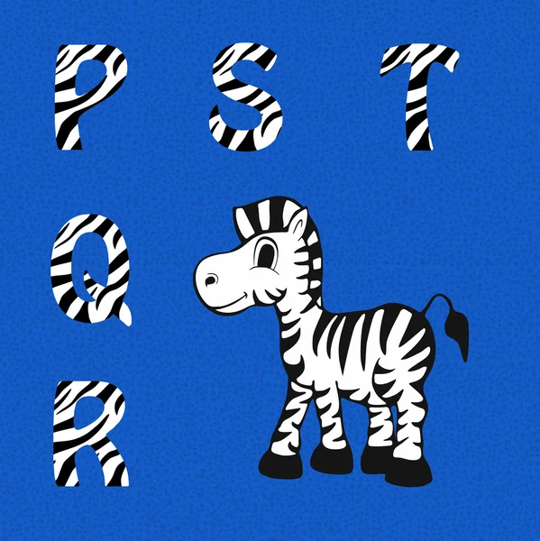 Children alphabet.Zebra