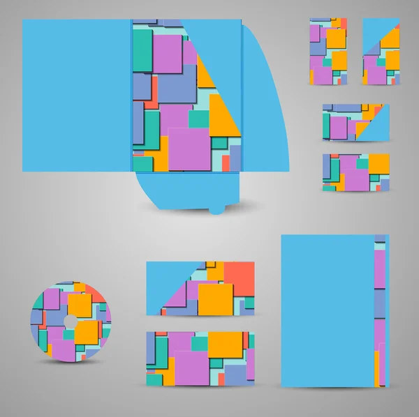 Abstractie huisstijl sjablonen — Stockvector