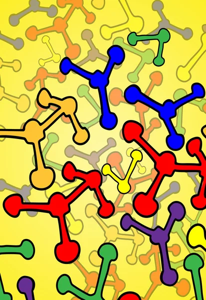 Hintergrundmolekül — Stockvektor