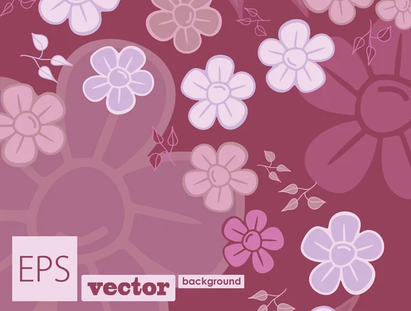 Fondo de flores — Vector de stock