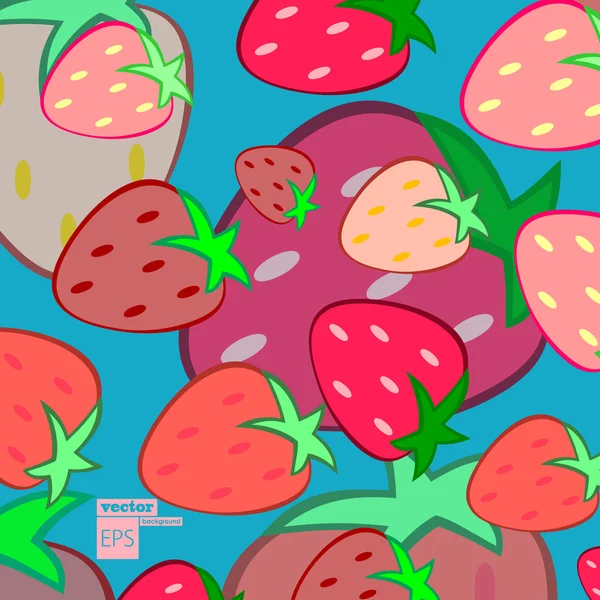 Fresas — Vector de stock