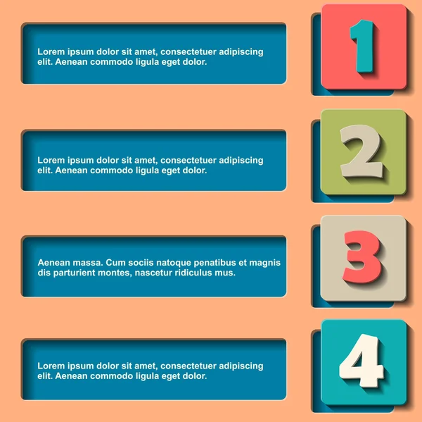 Information chart with numbers Stock Illustration