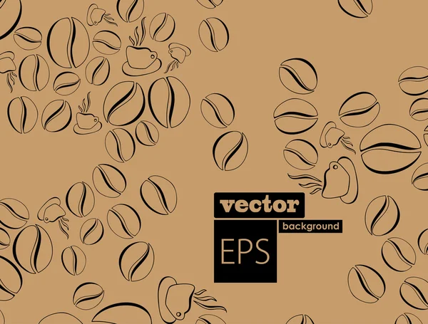 Café fundo — Vetor de Stock