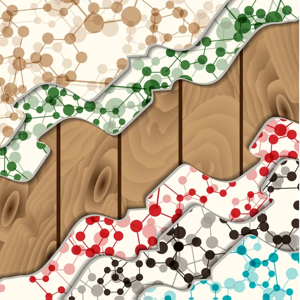 Achtergrond van de moleculen — Stockvector