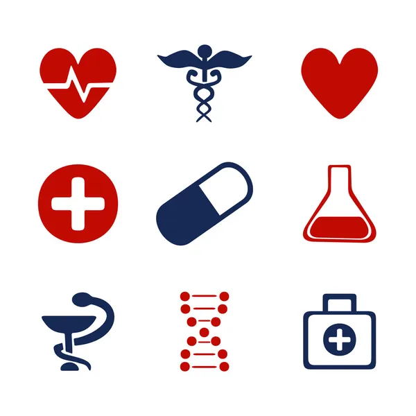 Set of medical symbols — Stock Vector