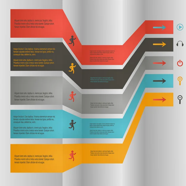 Infografica minima. Vettore — Vettoriale Stock