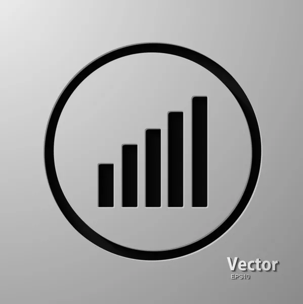 Ícone de diagrama — Vetor de Stock