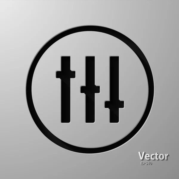 Значок эквалайзера — стоковый вектор