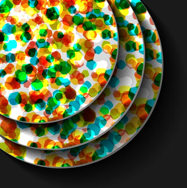 Modèle avec hexagones colorés — Image vectorielle