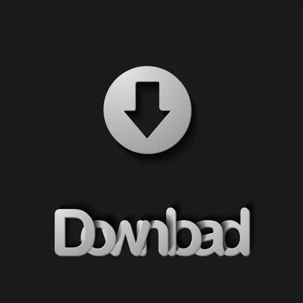 Botão de download — Vetor de Stock