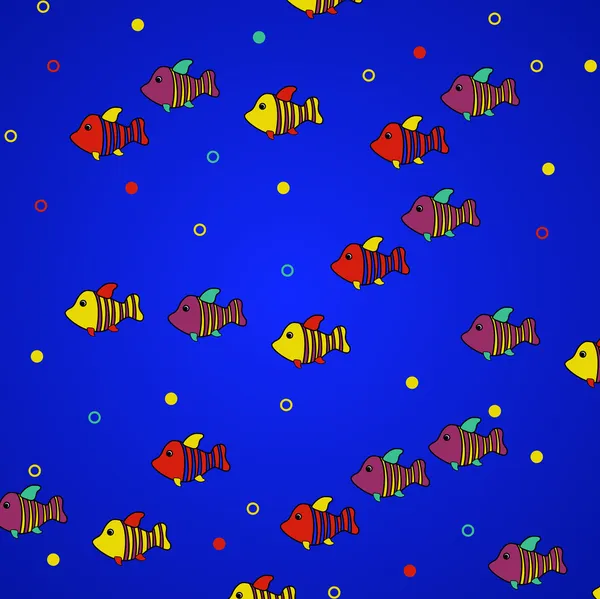 Kolorowe ryby — Wektor stockowy