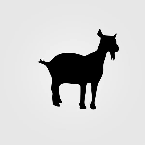 Goat silhouette — Stock Vector