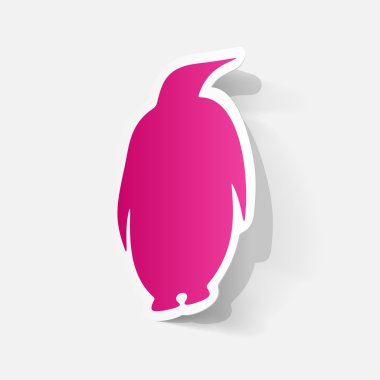 Pink penguin etiketi