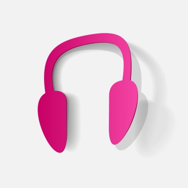 pembe kulaklık sticker