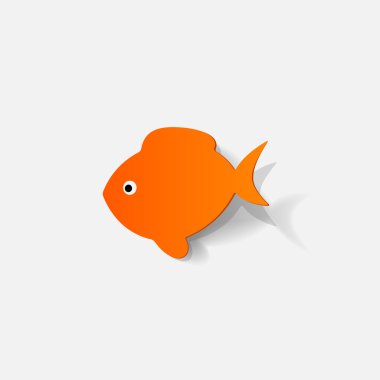 Turuncu balık sticker