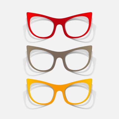 retro gözlük Sticker