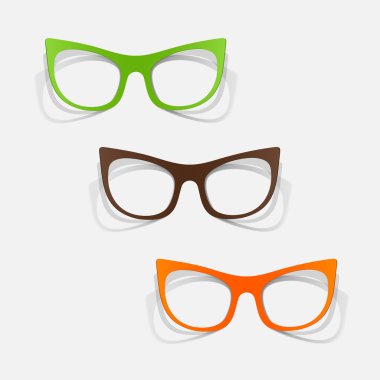 retro gözlük Sticker