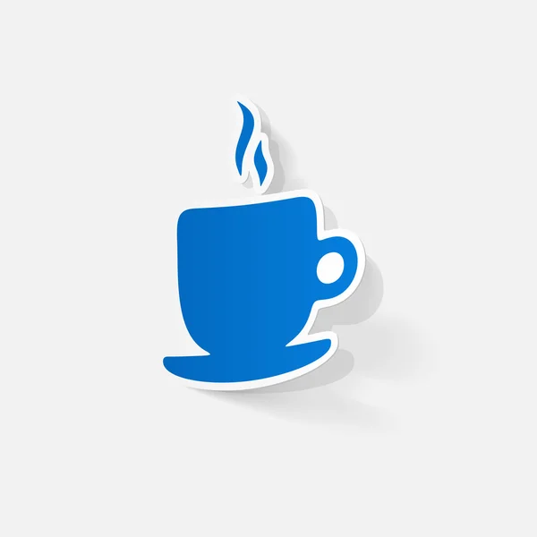 Blaue Kaffeetasse — Stockvektor