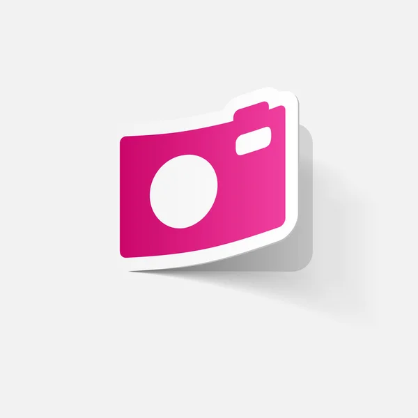 デジタル コンパクト写真カメラ — ストックベクタ