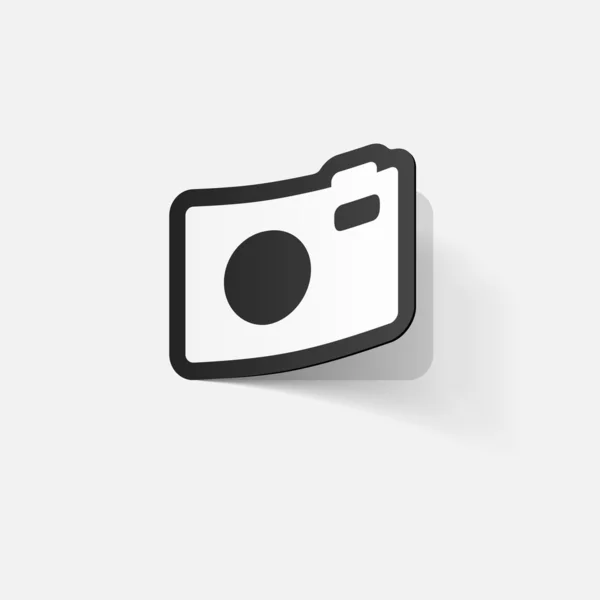 デジタル コンパクト写真カメラ — ストックベクタ