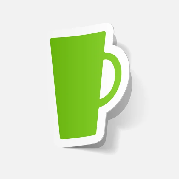 Green coffee cup — Stock Vector