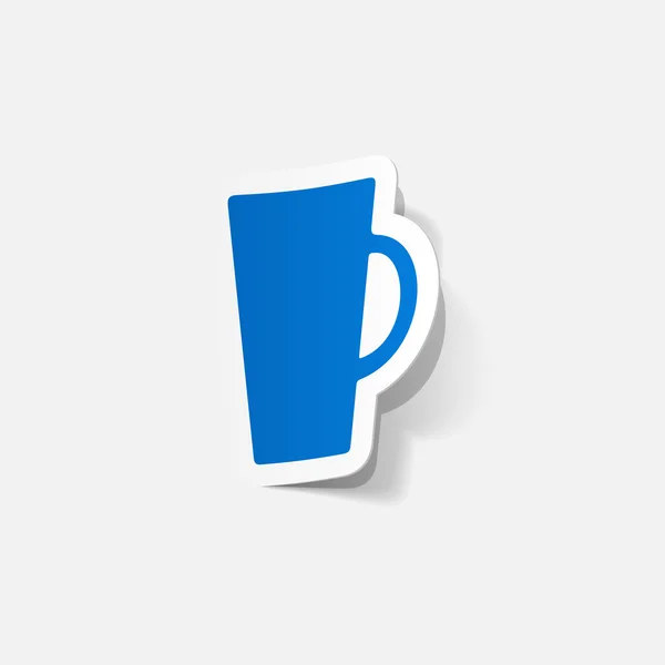 Blaue Kaffeetasse — Stockvektor