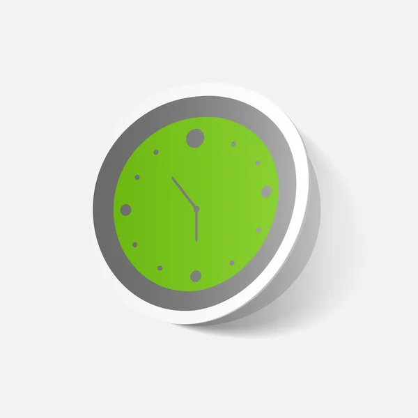 Reloj de pared verde — Archivo Imágenes Vectoriales