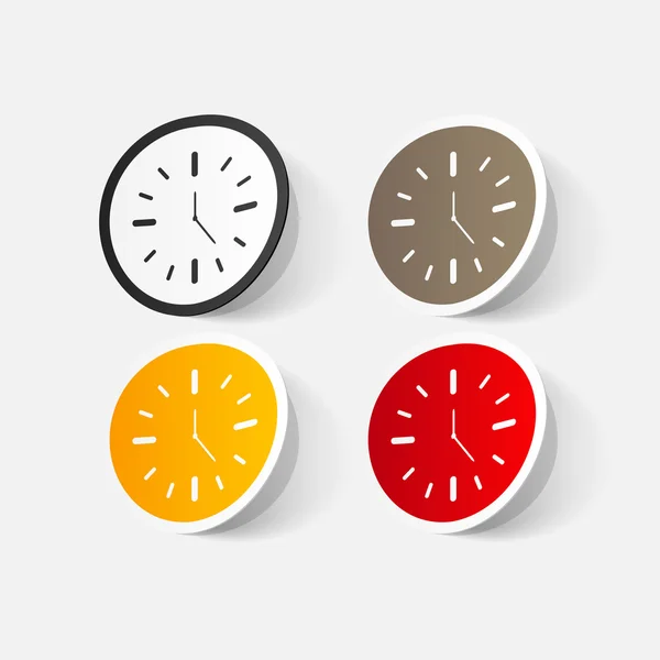 Stickers horloge murale — Image vectorielle