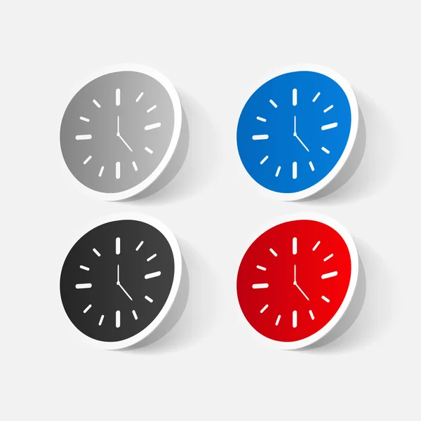 Stickers horloge murale — Image vectorielle