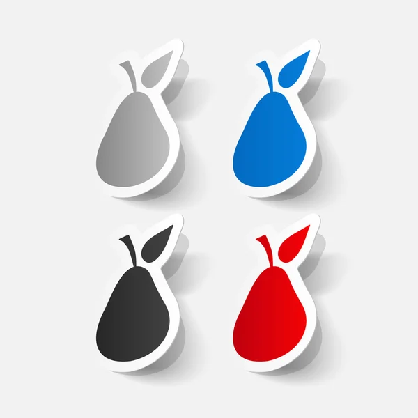 Pear stickers set