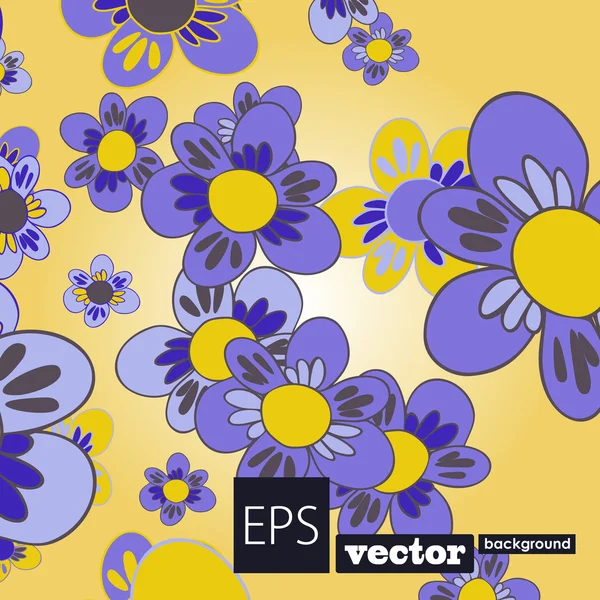 Fundo floral — Vetor de Stock