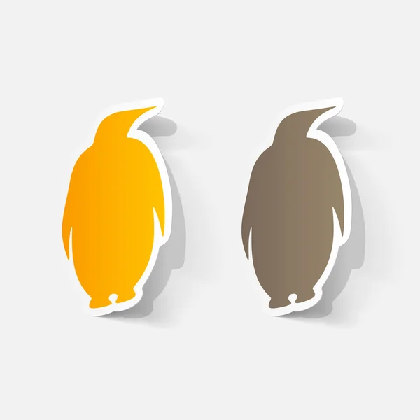 Rótulos de pinguim — Vetor de Stock