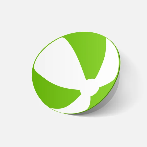 Beachball sticker — Stockvector