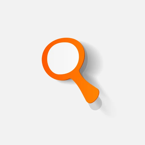 Orange search magnifier — Stock Vector
