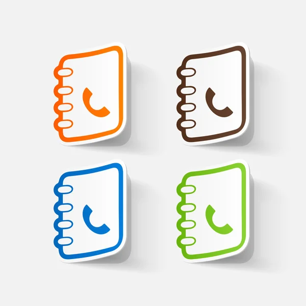 Telefoongids set — Stockvector